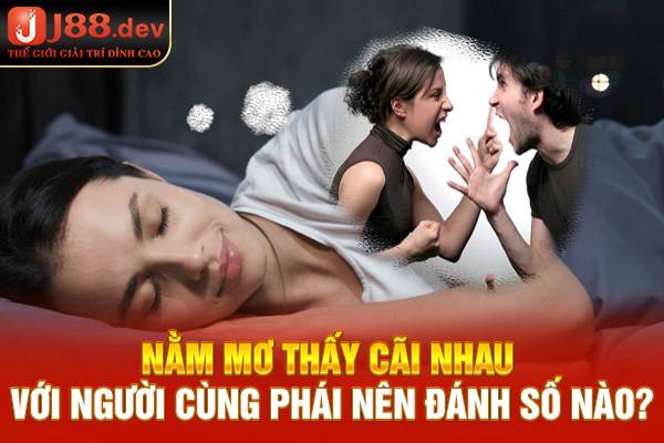 Nằm mơ thấy cãi nhau với người cùng phái nên đánh số nào?
